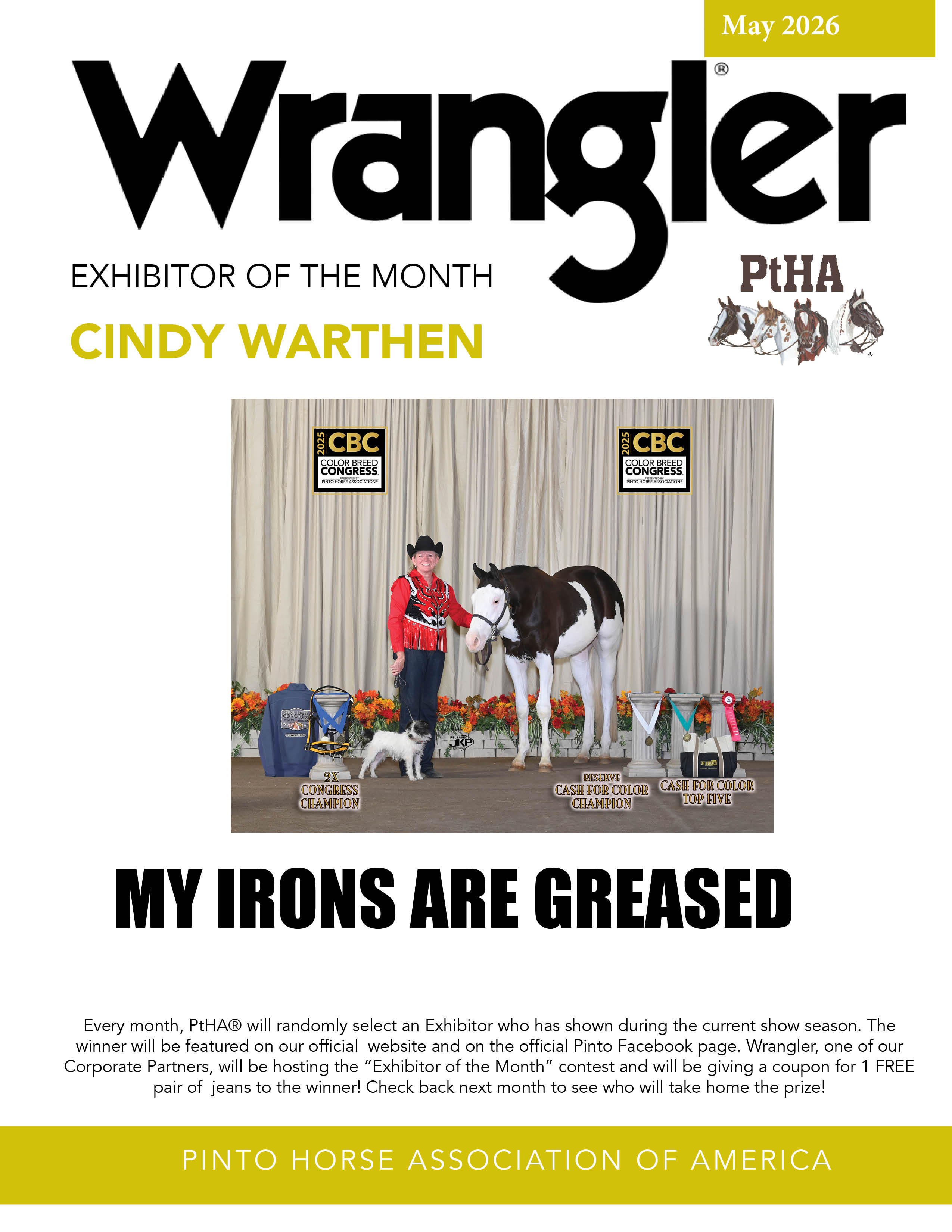 2026 Wrangler of the month April